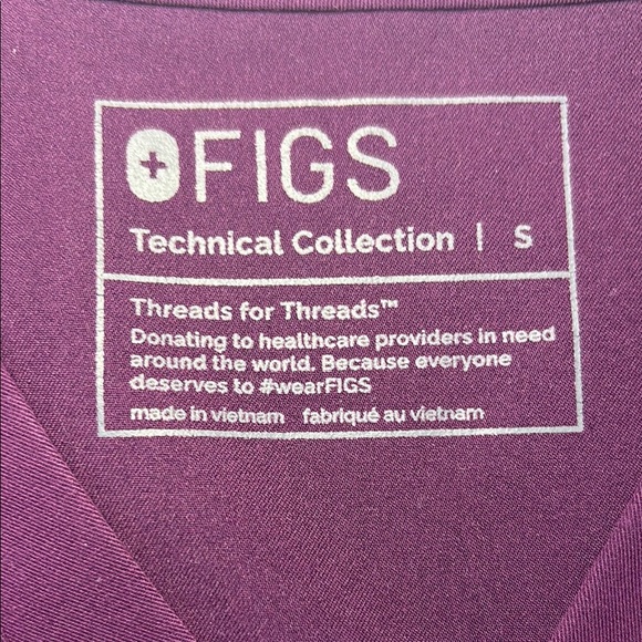 Figs Deep Purple Caterina / Yola S/S Set - Picture 2 of 4